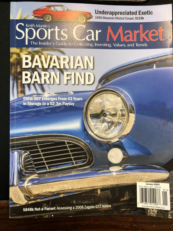 Keith Martin's Sports Car Market JANUARY 2023 NEW NR BMW MASERATI