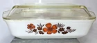 Australian Agee Crown Pyrex Rectangular Casserole Dish with warmer 1960s Vintage