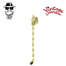 VINTAGE LOWRIDER 10" LONG FLAT TWISTED STEEL KICKSTAND IN GOLD FOR 26" BIKES.