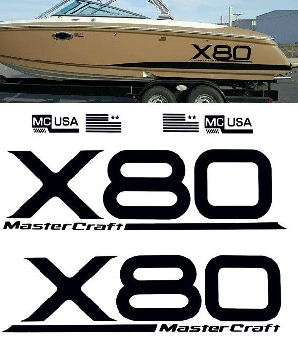 MASTERCRAFT X-80 BOAT 2006 X80 GRAPHICS KIT SKI DECAL STICKER SE