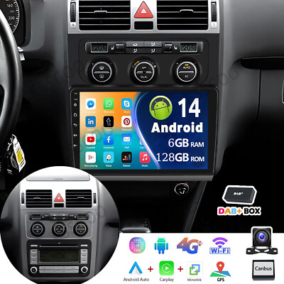 8-Kern DAB+ Android 14 Autoradio Für VW Touran 1T1 1T2 1T3 2004-08 GPS Navi WIFI