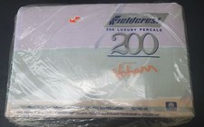Vtg FIELDCREST Queen Flat sheet by VOHANN Percale NEW SEALED striped multicolor