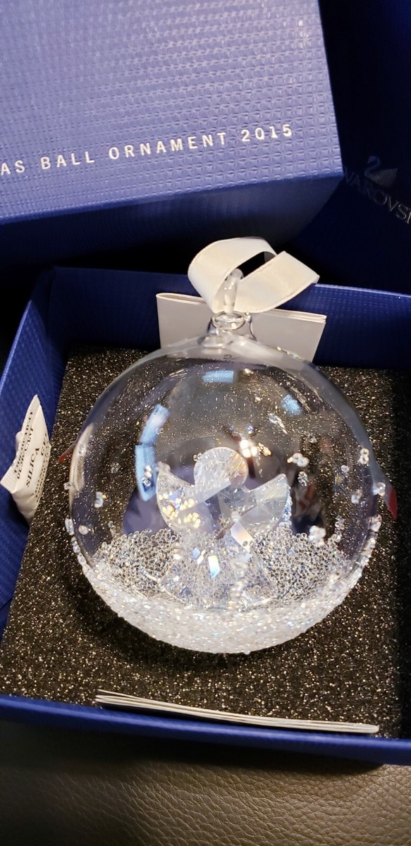 スワロフスキー 2015年 クリスマスボール エンジェル オーナメント Swarovski Christmas Ball 2015 Angel Ornament Limited Crystal