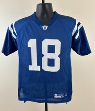 PEYTON MANNING 18 Indianapolis Colts Boys Large Reebok On-Field NFL Jersey EXC