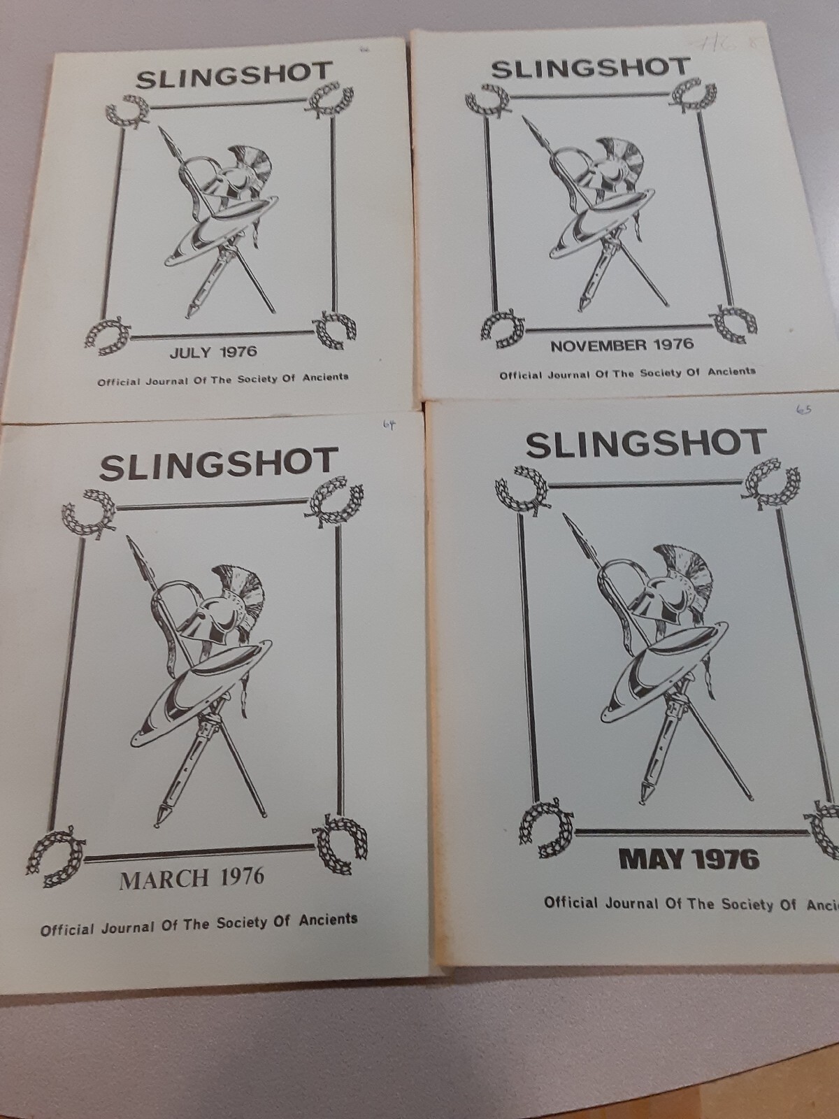 15 VTG Slingshot Journals Of The Society Of Ancients 1970s,80s, 90s UGC HTF eBay