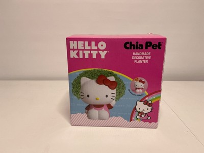 NEW Chia Pet HELLO KITTY Handmade Decorative Planter with plastic tray