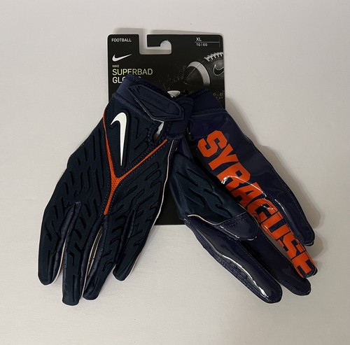 Nike Superbad 6.0 PE Syracuse Orange NCAA Football Gloves DX5298-432 Men's Sz XL - 第 1/9 張圖片