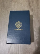 Faberge Imperial Blue Presentation Box EMPTY NO EGG 3.5"x5.5" FLAWS READ EMPTY