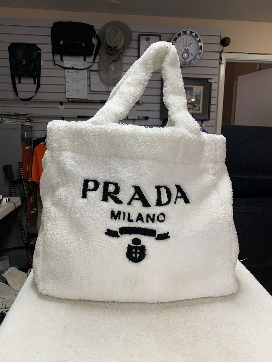 Shop Prada Terry Tote Bag