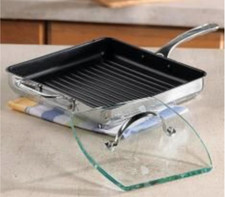 Princess House Nonstick Grill Pan and Glass P...