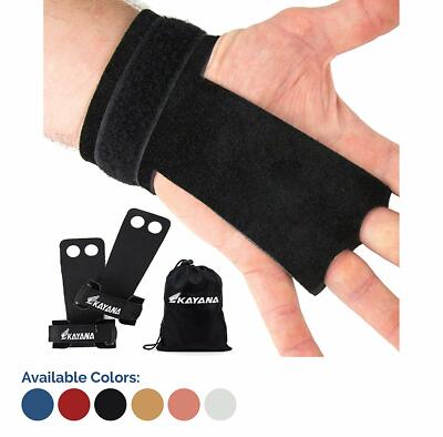 KAYANA 2 Hole Leather Gymnastics Hand Grips - Palm Protection and Wrist Support