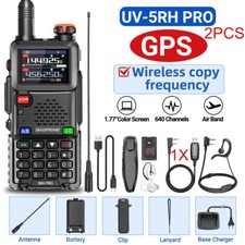 Baofeng 5RH PRO GPS Walkie Talkies Multi Band Rechargeable Two Way Radio 771 Kit