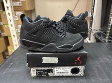 Jordan 4 Retro 2020 Low Black Cat 2020  GS Light Graphite 408452-010 Size 5 Y