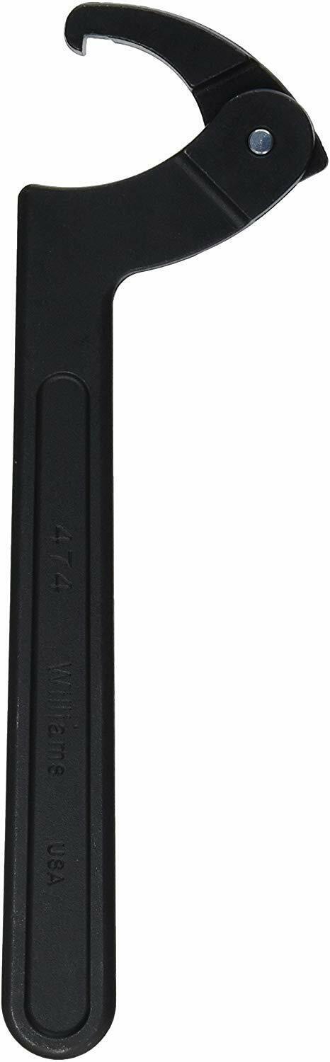 Adjustable Hook Spanner Wrenches, SAE, Black Industrial Finish, Williams