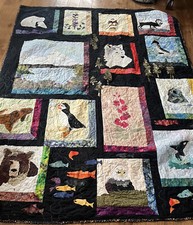 80 x 63 1/2 Across. Quilt Or Wall Hanging.