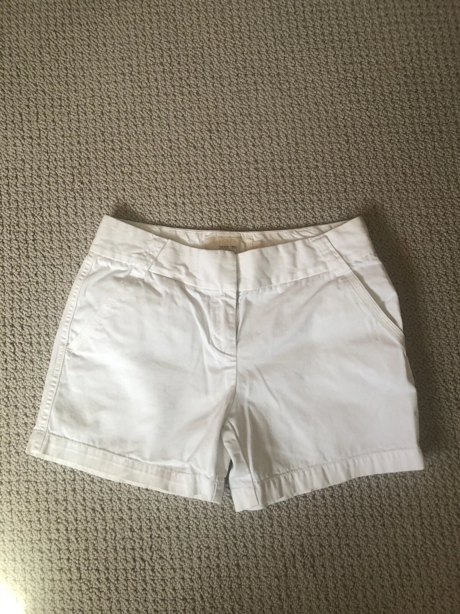 J crew clearance white chino shorts