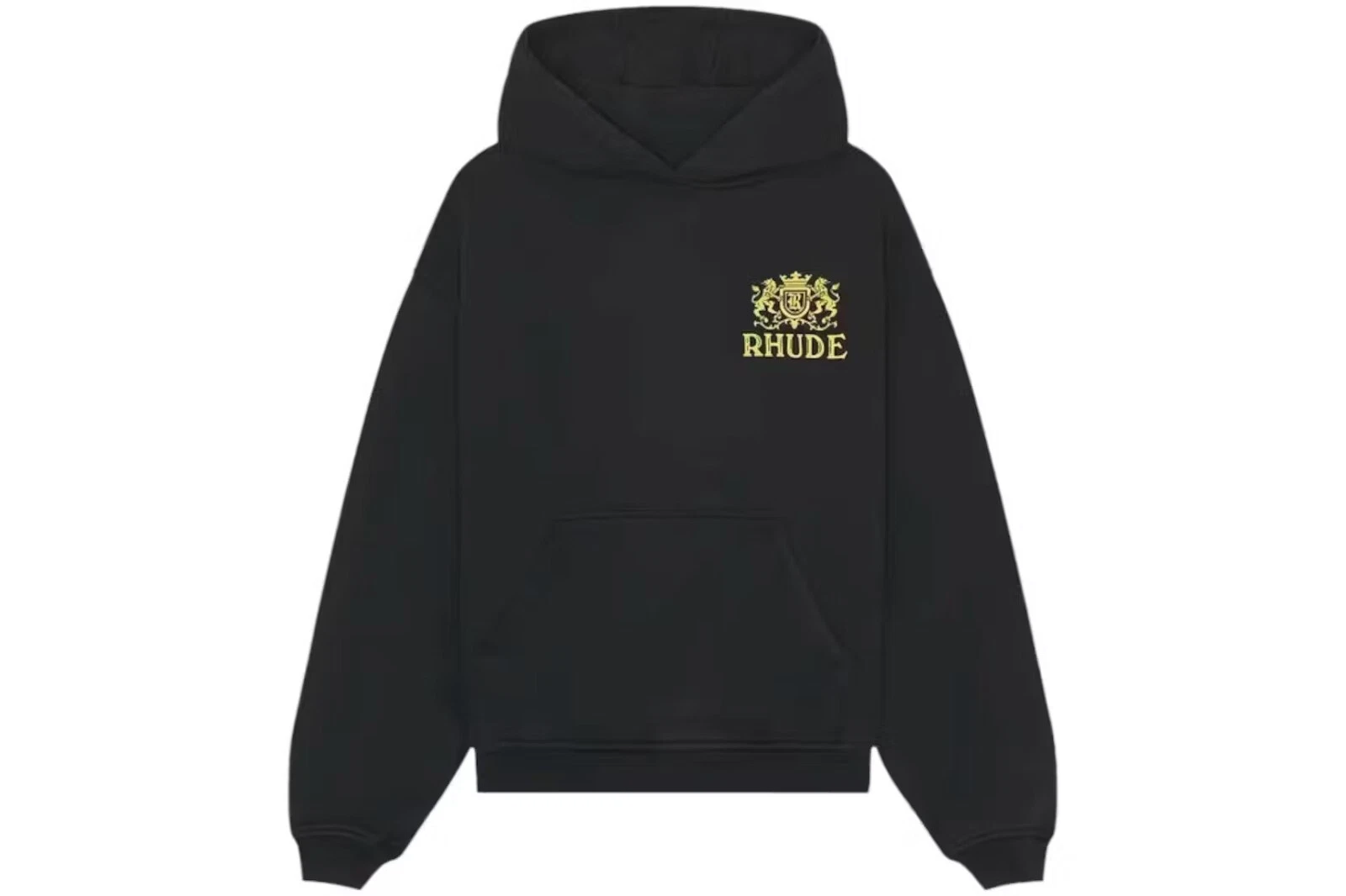 Felpa con cappuccio Rhude Cresta Cigars taglia XSmall nera vintage nuova made in USA