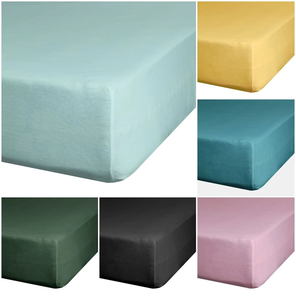 Betttuch Bettlaken Bettücher BAUMWOLLE Makosatin Qualität OHNE GUMMIZUG - Bild 1 von 1