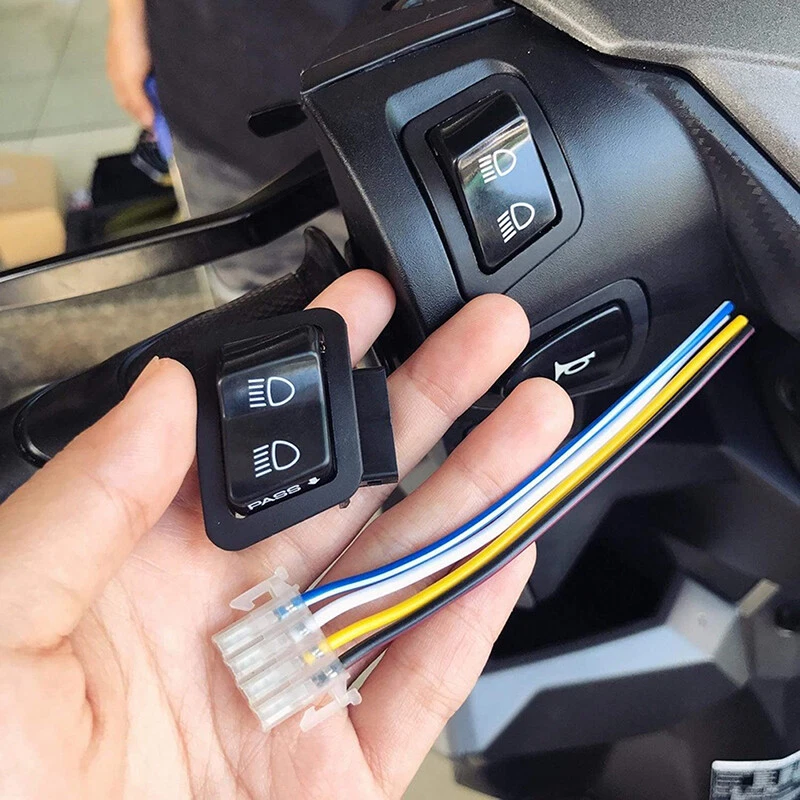For Suzuki Motorcycle 8'' Handlebar Horn Turn Signal Light Start Control Switch — 第 3/4 张图片