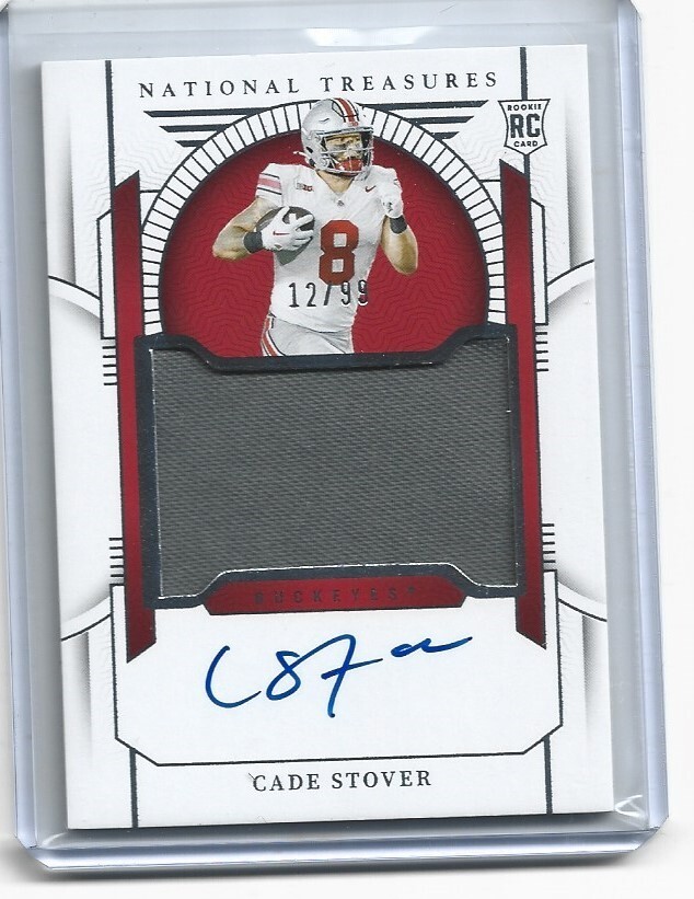 2024 National Treasures Collegiate Cade Stover TRUE RPA /99 On Card Auto
