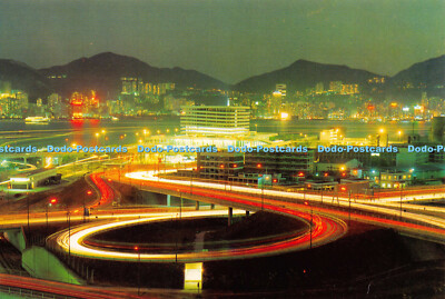 D019314 Die Ausfahrt und Einfahrt des Cross Harbour Tunnels mit Hong Kong Island