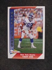 1991 Pacific #341 Mark Bavaro New York Giants Football Card