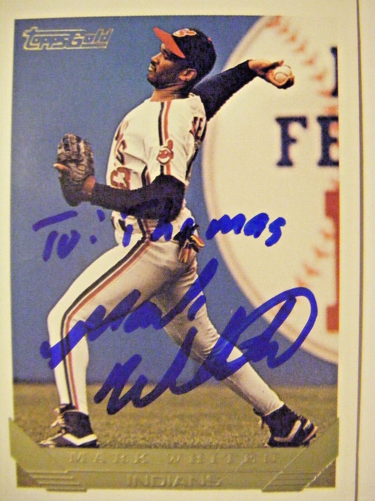 MARK WHITEN signed INDIANS 1993 Topps Gold baseball card AUTO YANKEES  CARDINALS | eBay