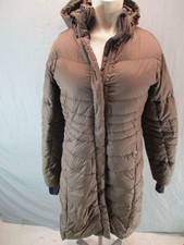 Lolë Size 10 Womens Brown Full Zip Insulated Down Hooded Parka Coat Gr6189