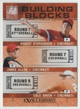 2011 Donruss Elite Extra Edition Building Blocks #5 Green | Allen | Stephenson