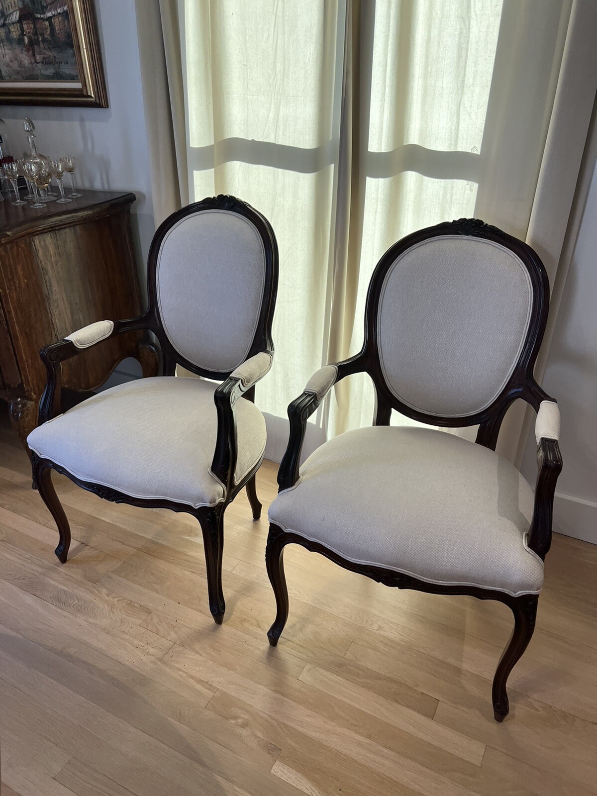 Luxury Louis XV Style Set of 8 French Chairs eBay