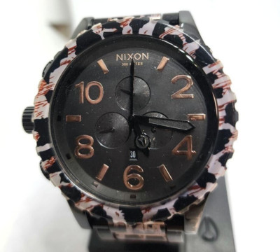 USED Excellent] Nixon 51-30 Chronograph Leopard print No Box Ships