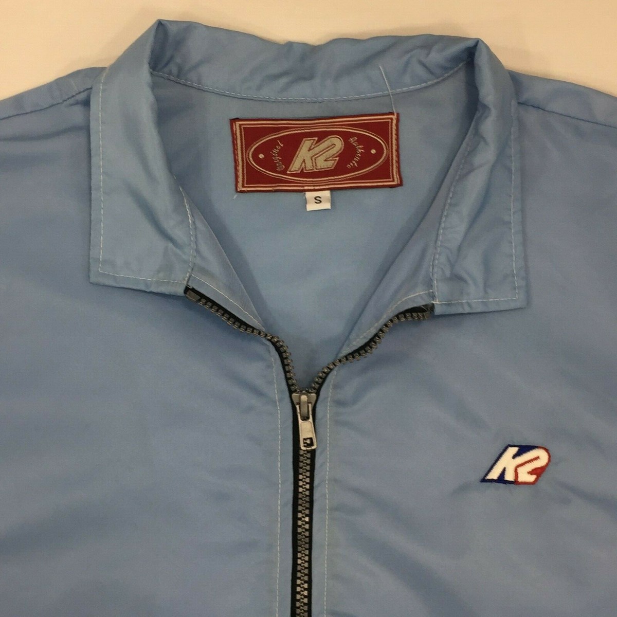 Vintage K2 Sports Logo Jacket Full Zip Blue Embroidered Ski
