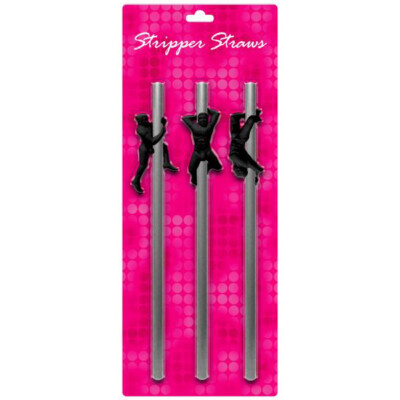 Male Stripper Straws 3 Per Pack Bachelorette Party Celebration Novelty Funny