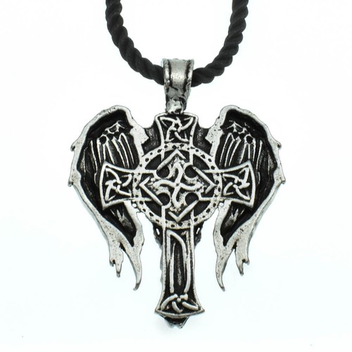 Collar Colgante Patrón San Miguel Arcángel Cruz Celta Irlandesa Talismán - Imagen 12 de 12