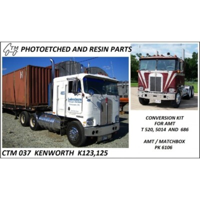 CTM 1/25 AMT Kenworth K123 K125 COE Exterior Detail Conversion Kit Photoetch