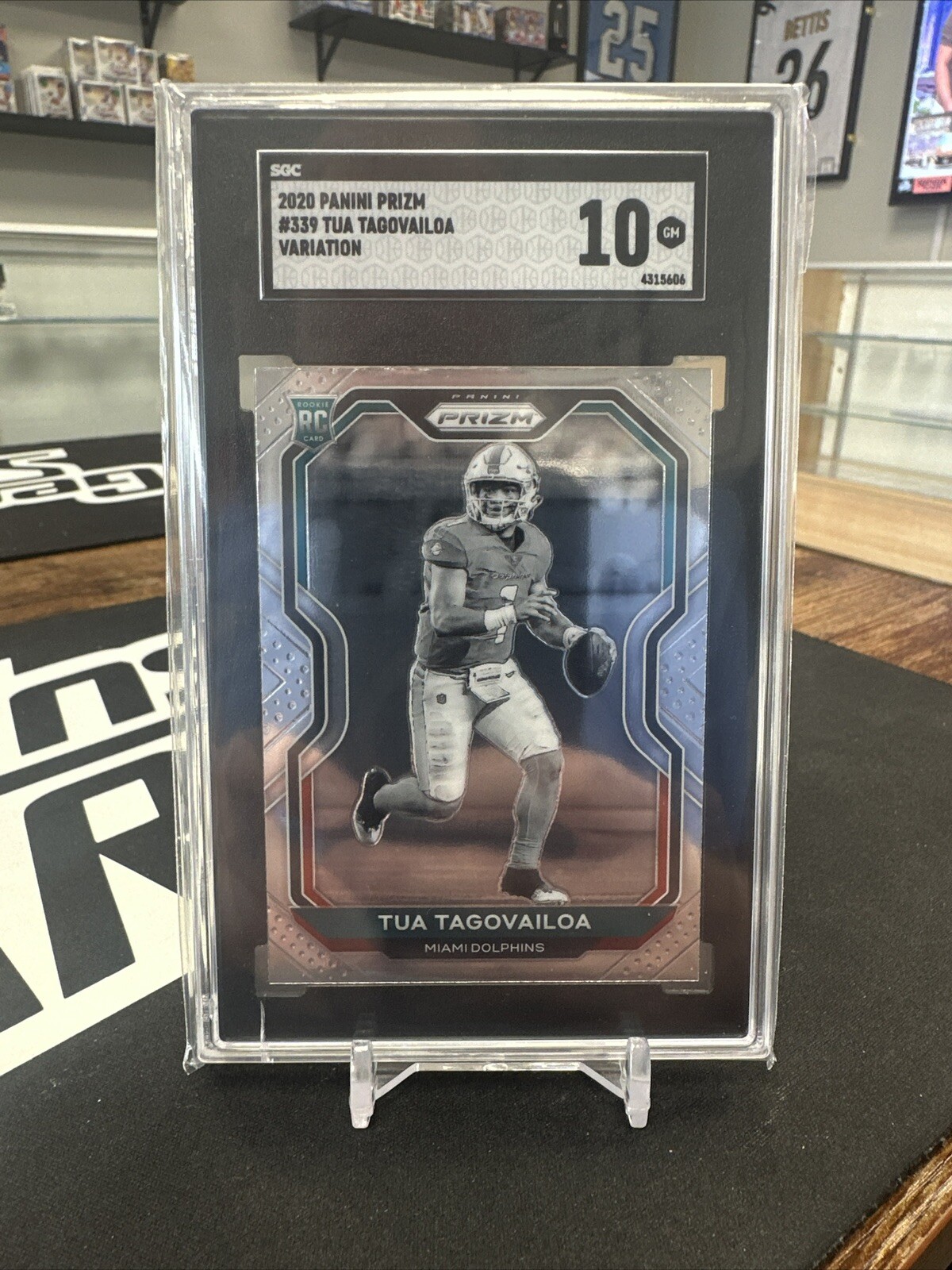 Tua Tagovailoa 2020 Prizm Rookie RC Negative Variation SP #339 SGC 10 GM
