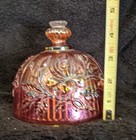 Imperial Carnival Luster Rose Marigold - Domed Lid for Butter Dish 1940's — photo 6