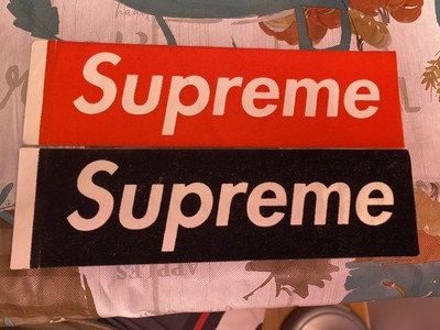 supreme felt sticker
