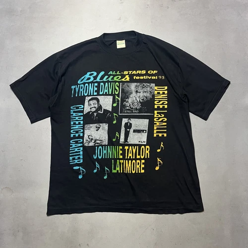 90s Blues Festival 95 Tour Rap Tee T shirt Single St 1990s vintage concert t-shirt, vintage, size XL, single stitch, B+ condition