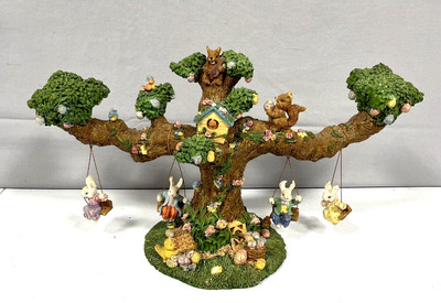 1999 Jaimy Design Easter Jubilee ''Easter Bunny Tree House'' 20  Long Rabbit