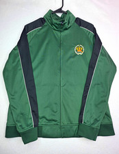 Port-Tek Unisex XL Green/Black Zip Track Jacket, Order Of Amaranth Logo SKU0128
