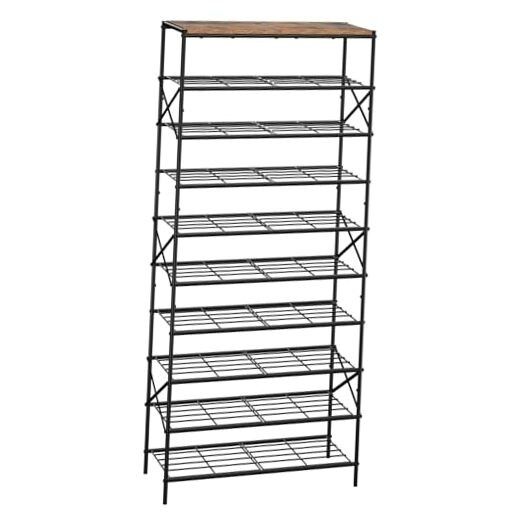 Large 10-Tier Shoe Rack Holds 40 Pairs Organizer Storage-image
