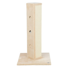 Soria Plush Sisal 31.5" Square Scratching Posts, Cat Toys for Hunting, Beige