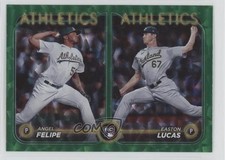 2024 Update Rookie Combo Green Crackle Foilboard Easton Lucas Angel Felipe uk2