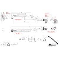 Lenkstange Mit Kronenmutter Und Splint febi Prokit 194677 Passend FüR DAF