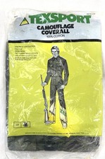 Vintage Texsport Camouflage Coveralls 100 Percent Cotton Medium D61