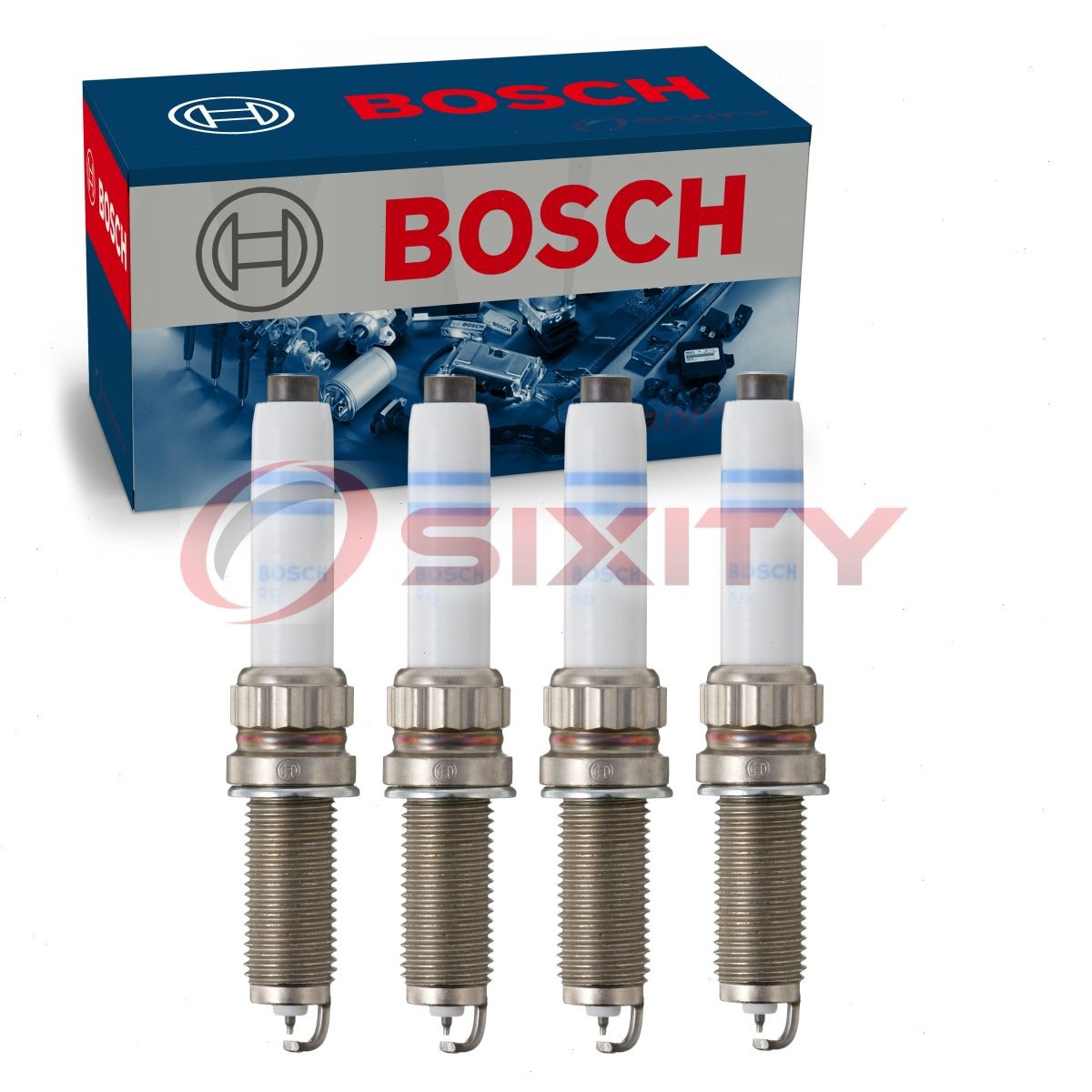 4 pc Bosch Double Platinum Spark Plugs for 2017-2019 BMW 330i 2.0L L4 hn