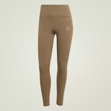 adidas by Stella McCartney Women's 7/8 Yoga Leggings Brown Moss NWT MEDIUM