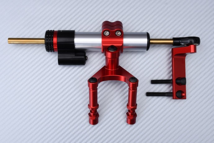 Amortisseur de direction pour Ducati Hypermotard 950 kit support alu anti-guidonnage