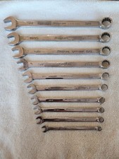 Snap On USA Combination Wrench OEX Set 10 Pc. SAE 12 Point 1/4" - 3/4"